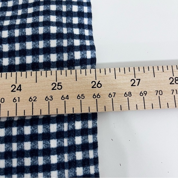 Chico’s Blue Gingham Check Boat Neck Top - Picture 10 of 11
